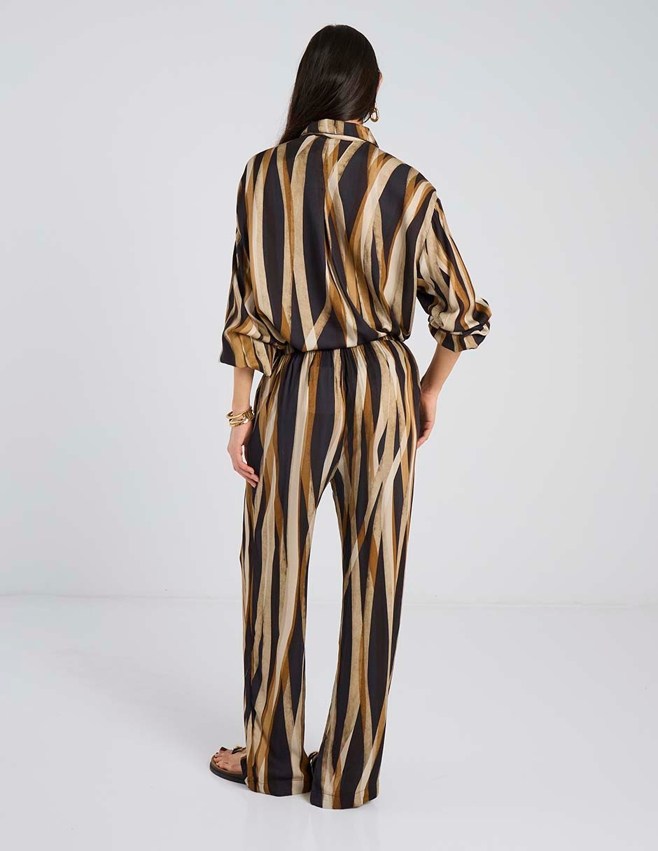 Pantalón Punt Roma straight para mujer