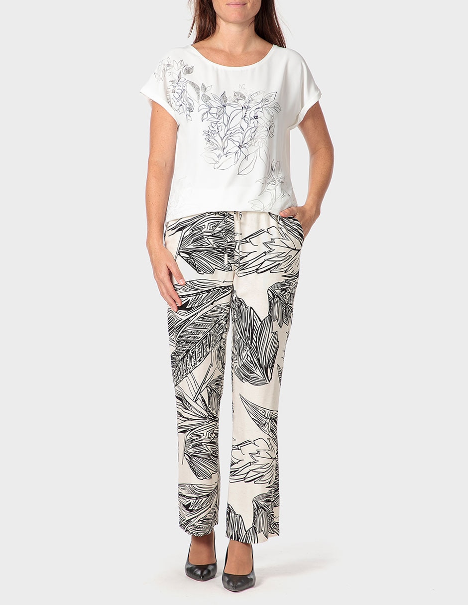 Playera manga corta cuello redondo mujer 2
