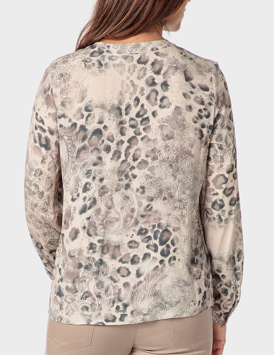 Blusa Punt Roma manga larga para mujer