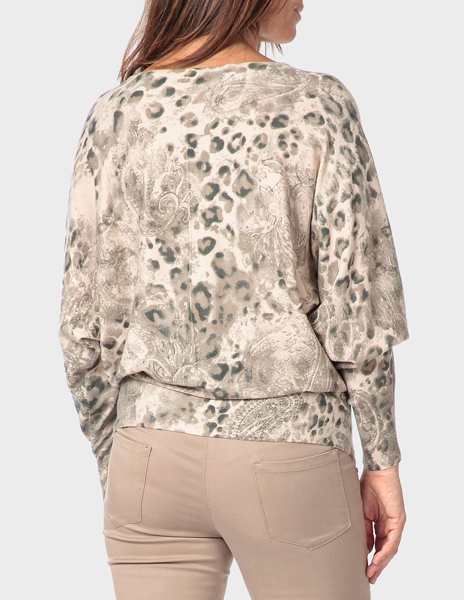 Suéter cuello redondo para mujer 4