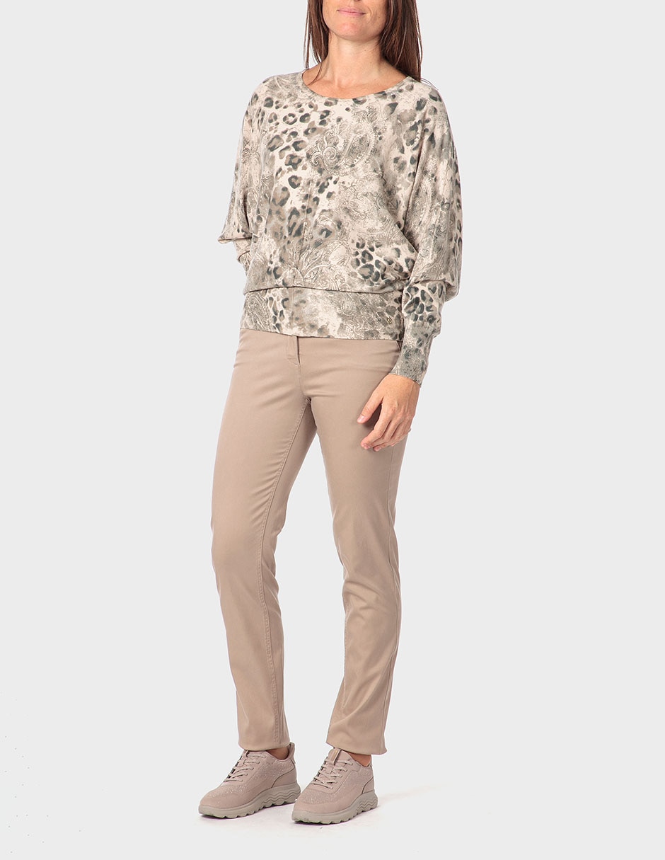 Suéter cuello redondo para mujer 5