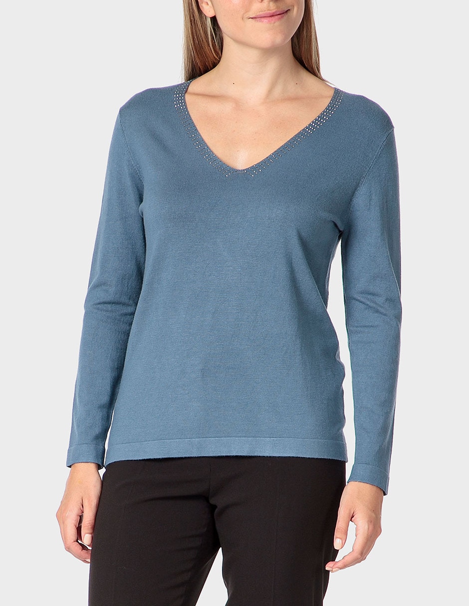 Suéter cuello v para mujer Suéter cuello v para mujer