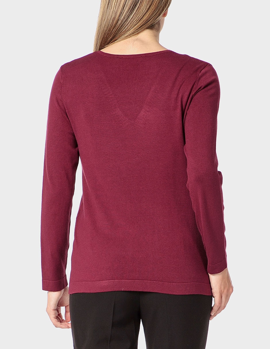 Suéter cuello v para mujer