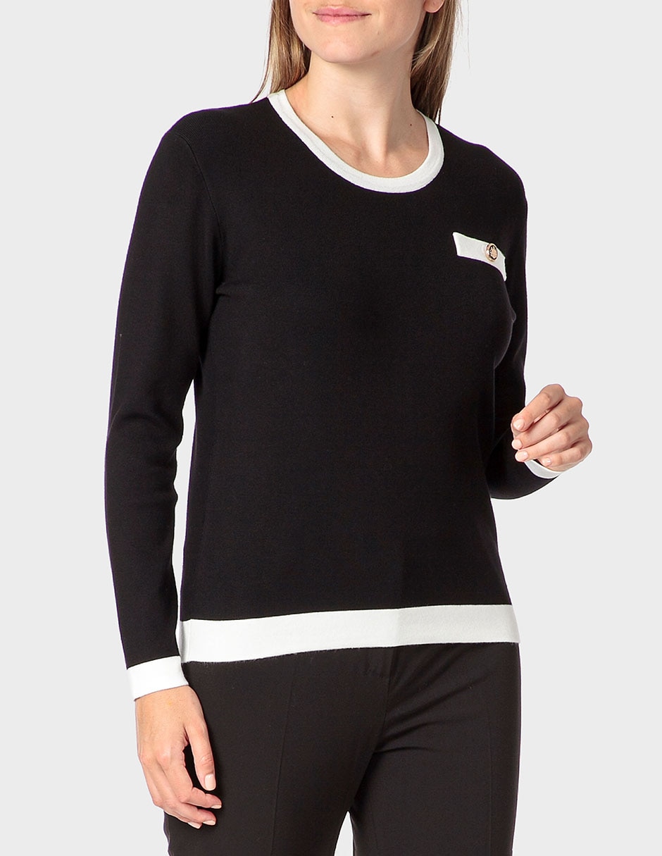Suéter cuello redondo para mujer 1
