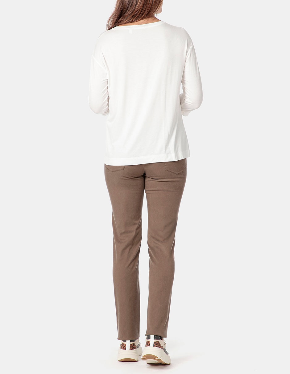 Pantalón Punt Roma slim para mujer