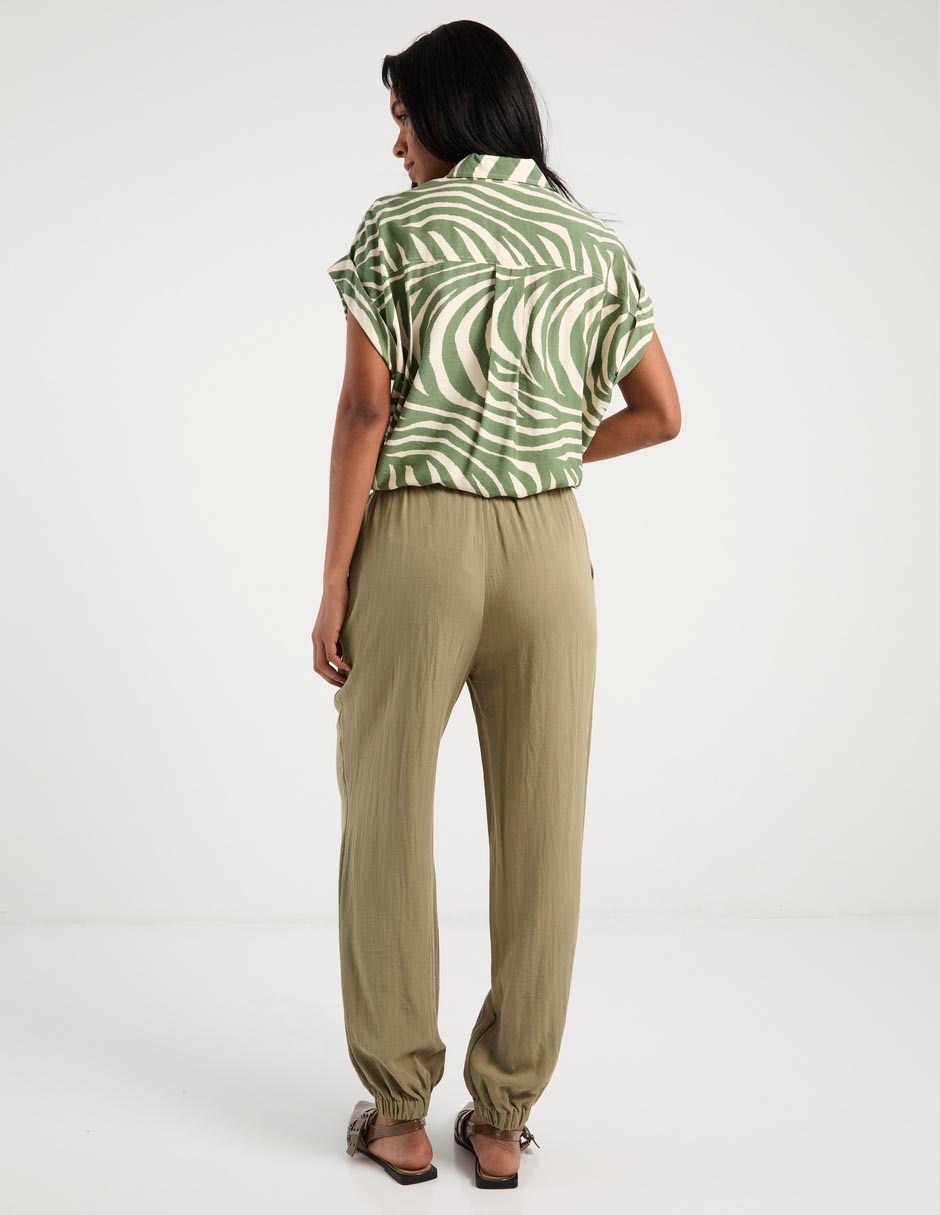 Pantalón Punt Roma straight para mujer