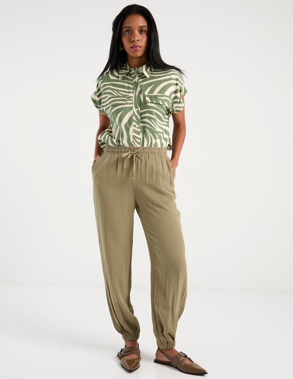 Pantalón Punt Roma straight para mujer