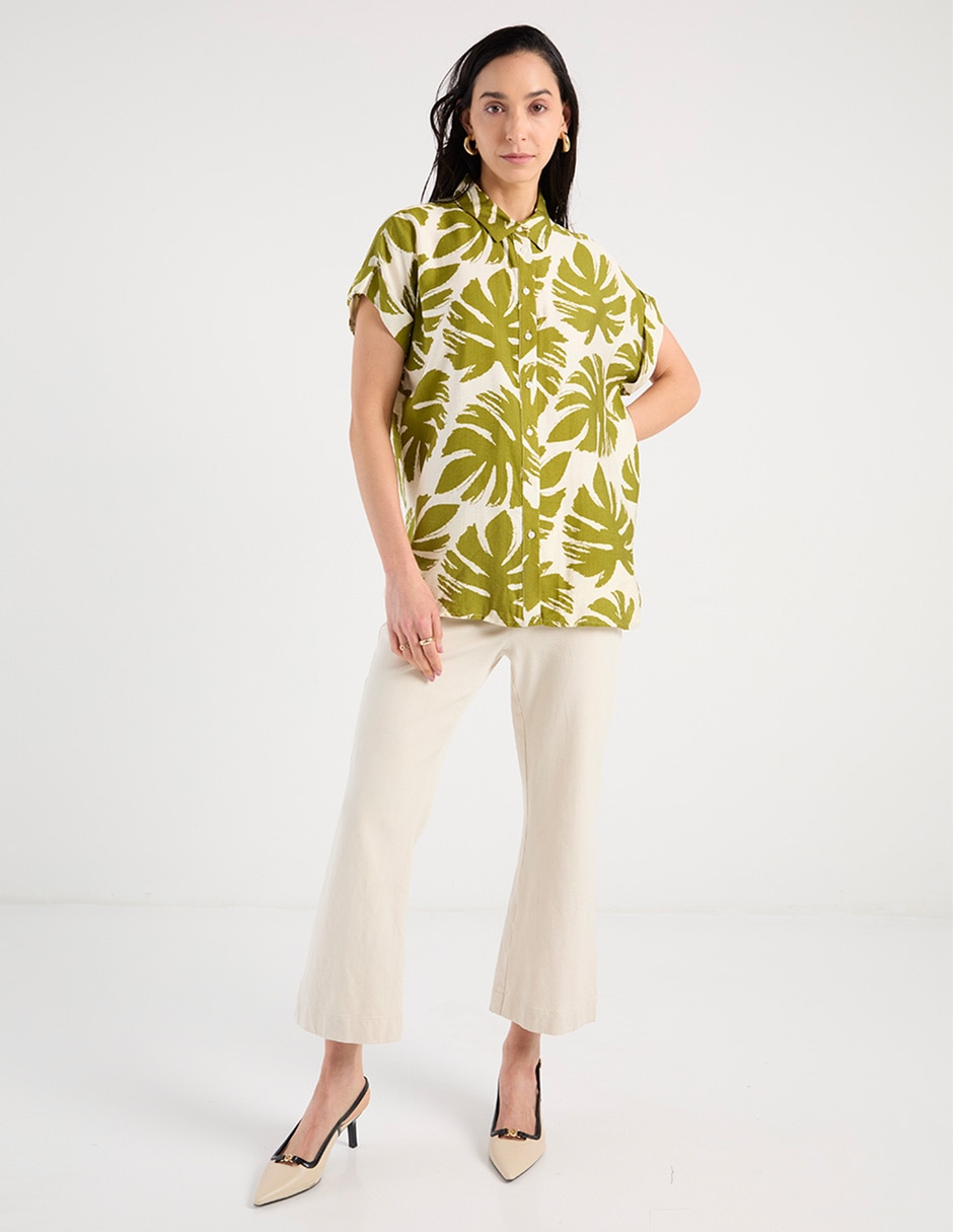 Blusa manga corta para mujer 8