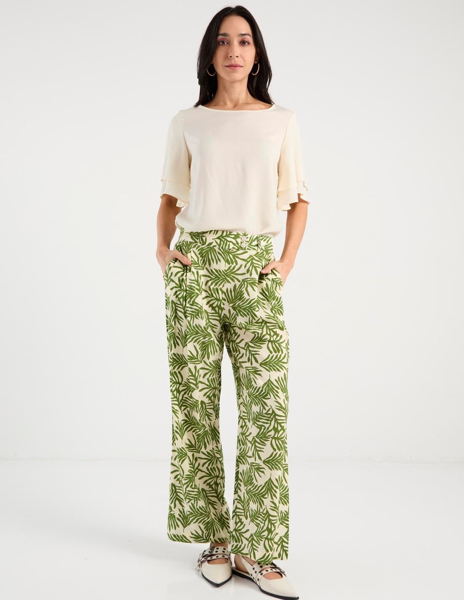 Pantalón relaxed Punt Roma amplio para mujer