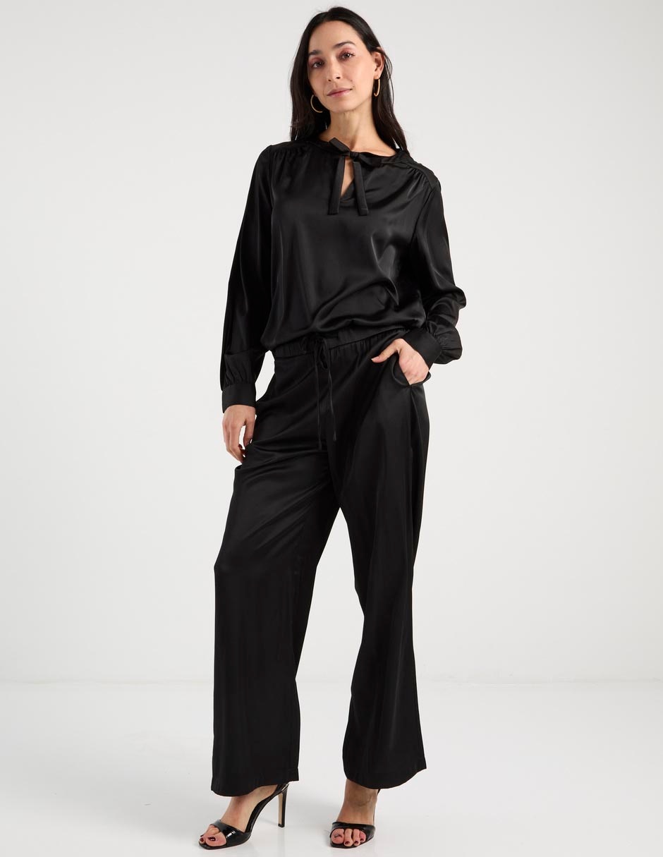 Blusa Punt Roma manga larga para mujer