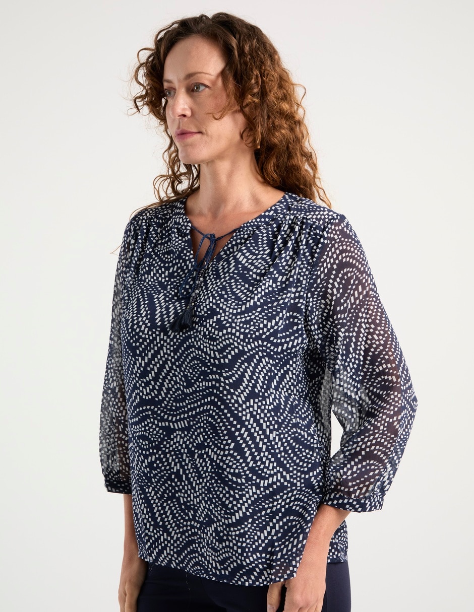 Blusa manga 3/4 para mujer