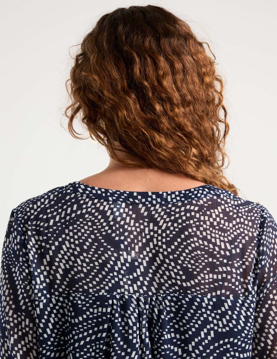 Blusa Punt Roma manga 3/4 para mujer