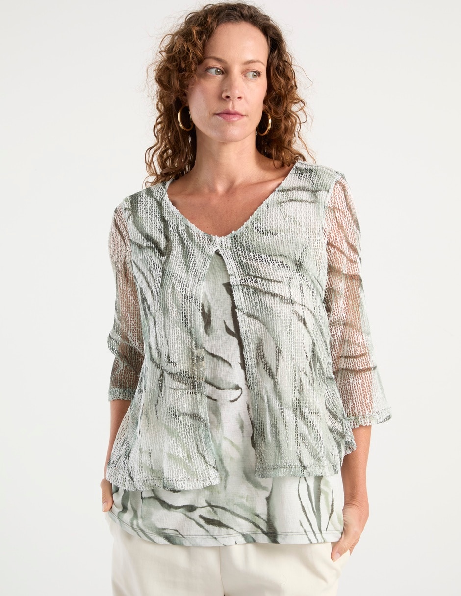 Blusa manga 3/4 para mujer 5