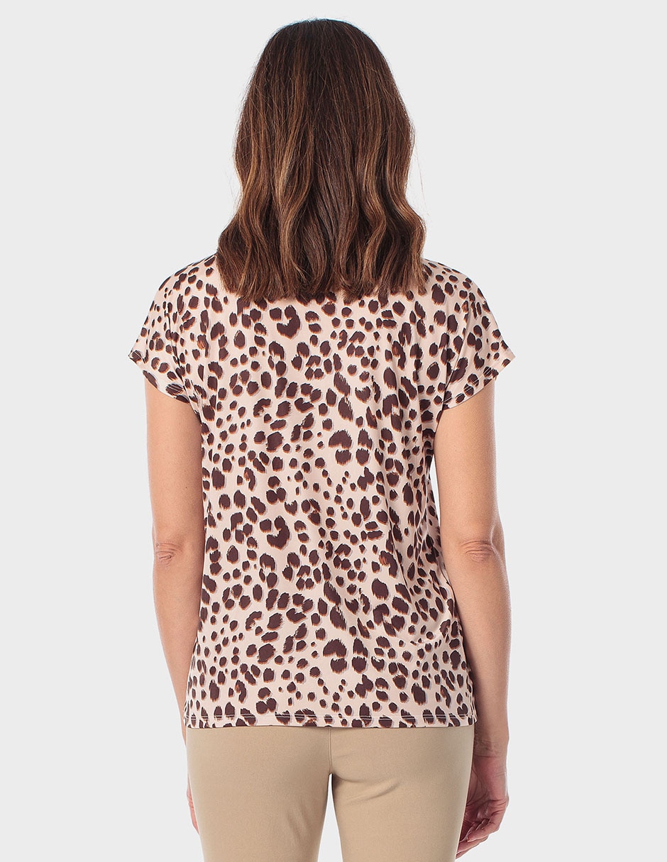 Blusa Punt Roma manga corta para mujer