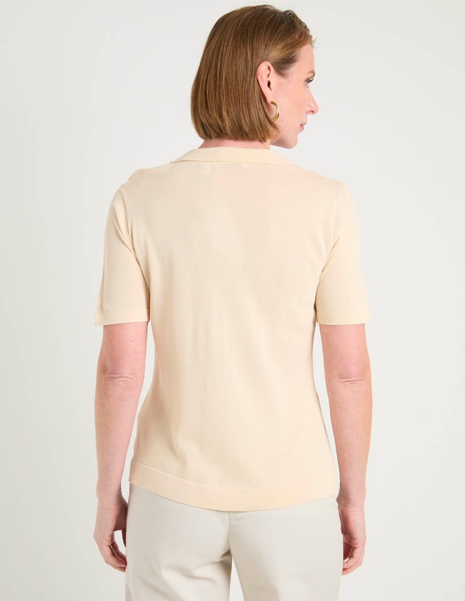 Suéter cuello polo para mujer 6