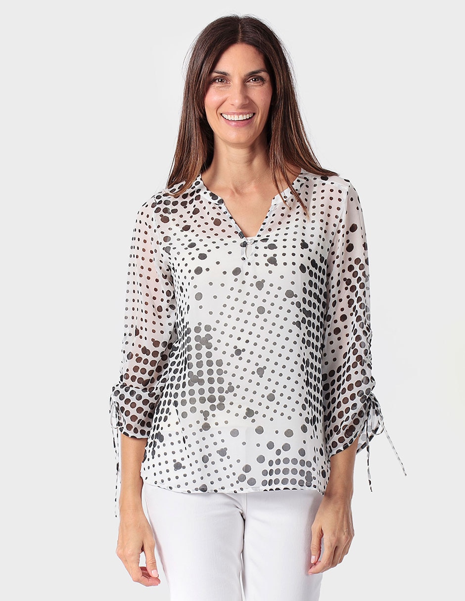 Blusa Punt Roma manga 3/4 para mujer