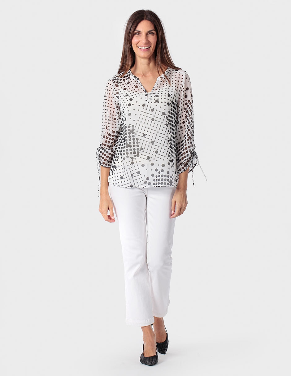 Blusa Punt Roma manga 3/4 para mujer