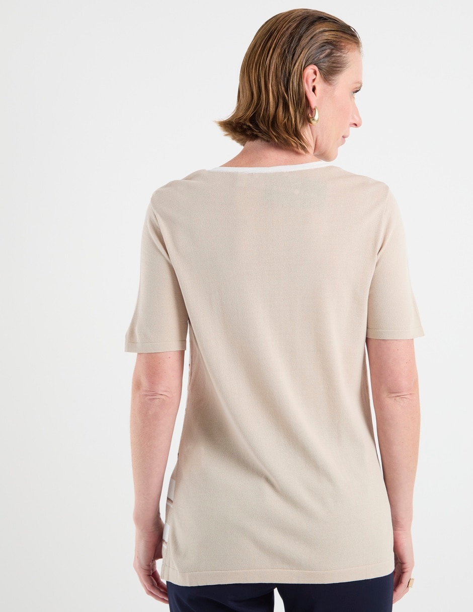 Suéter cuello redondo para mujer 11