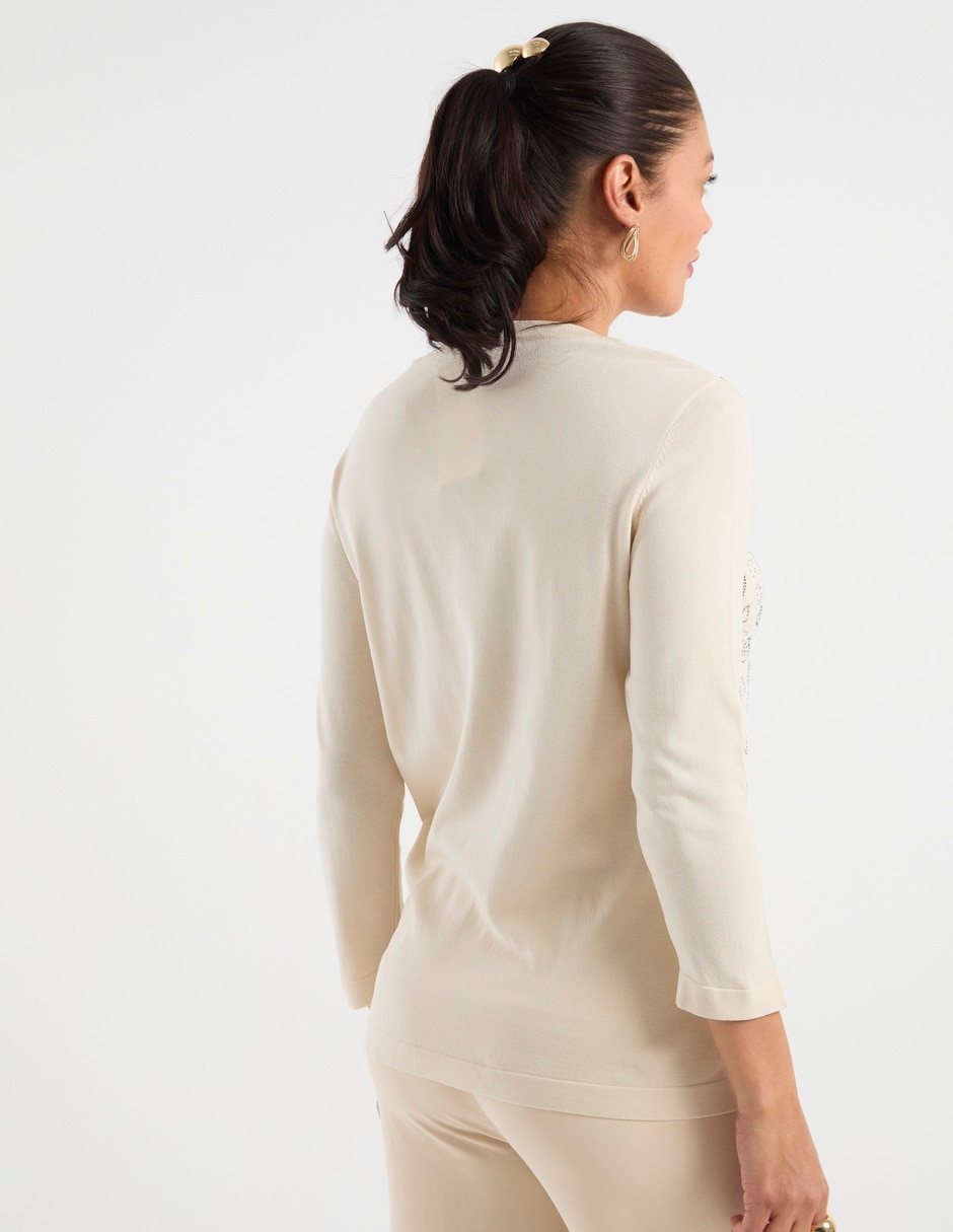 Suéter cuello redondo para mujer 6