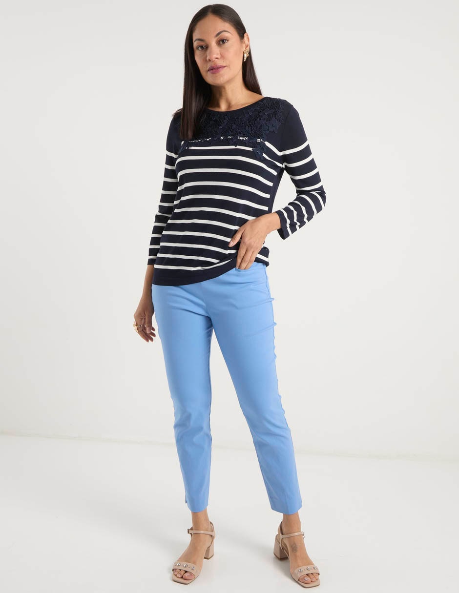 Suéter cuello redondo para mujer 5