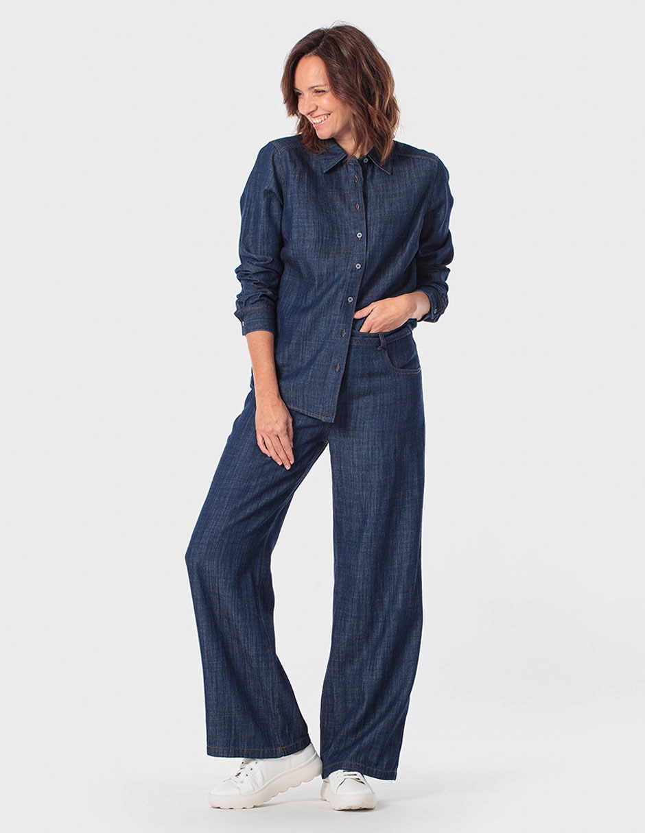Blusa camisera manga larga para mujer 3
