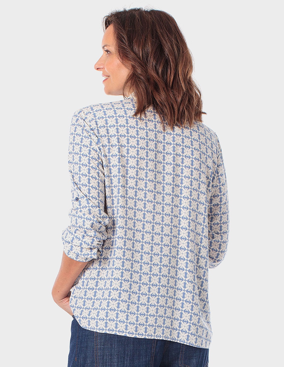 Blusa Punt Roma manga larga para mujer