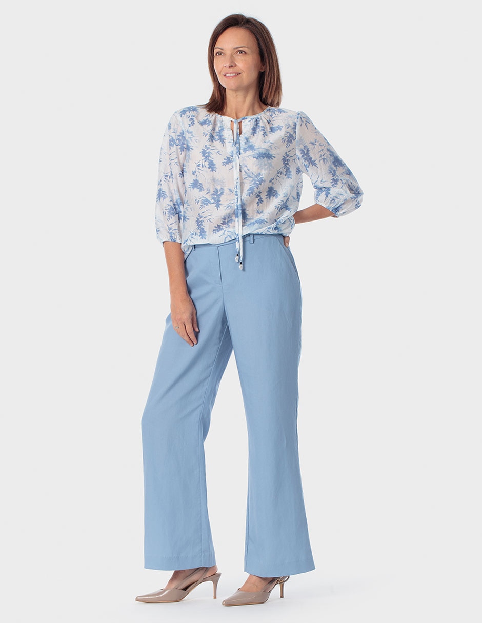 Blusa Punt Roma manga larga para mujer