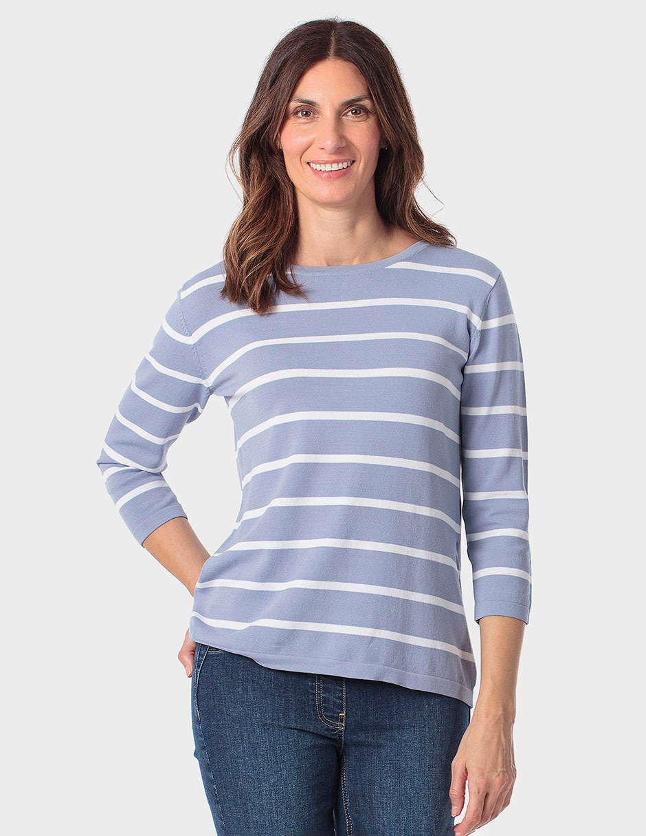 Suéter cuello redondo para mujer