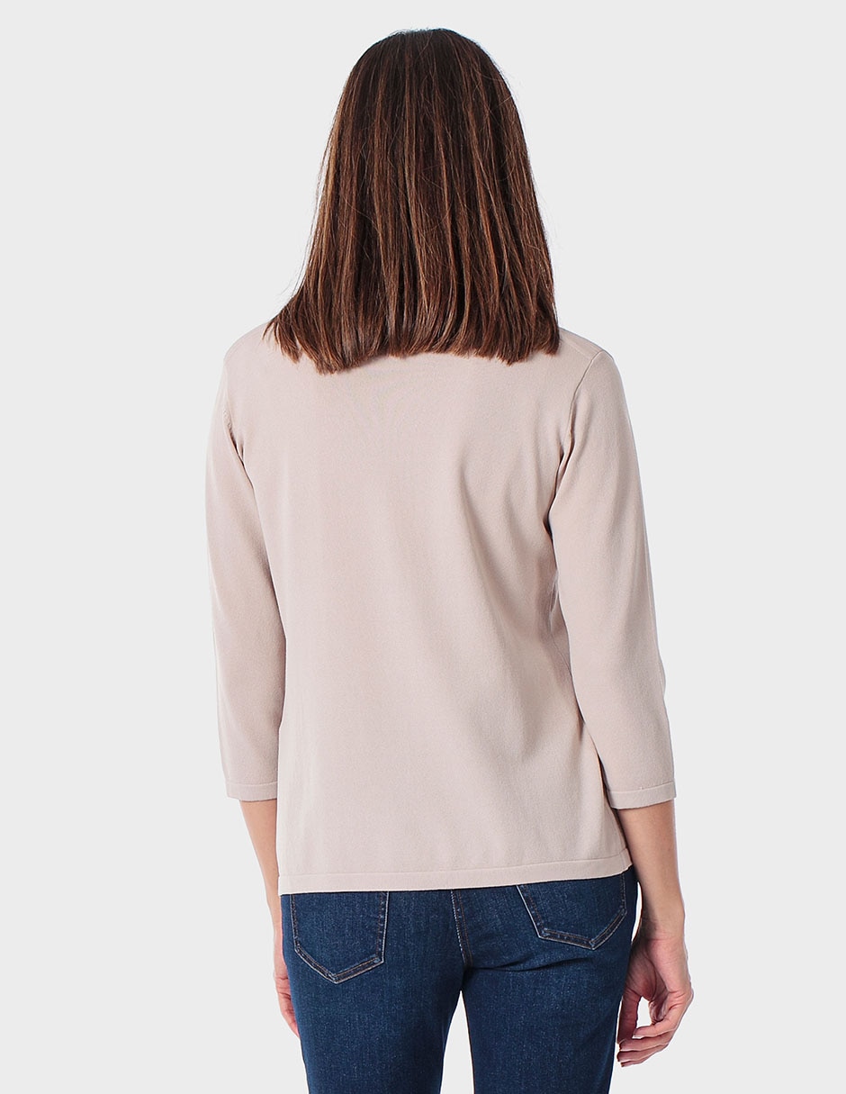 Suéter cuello redondo para mujer 3