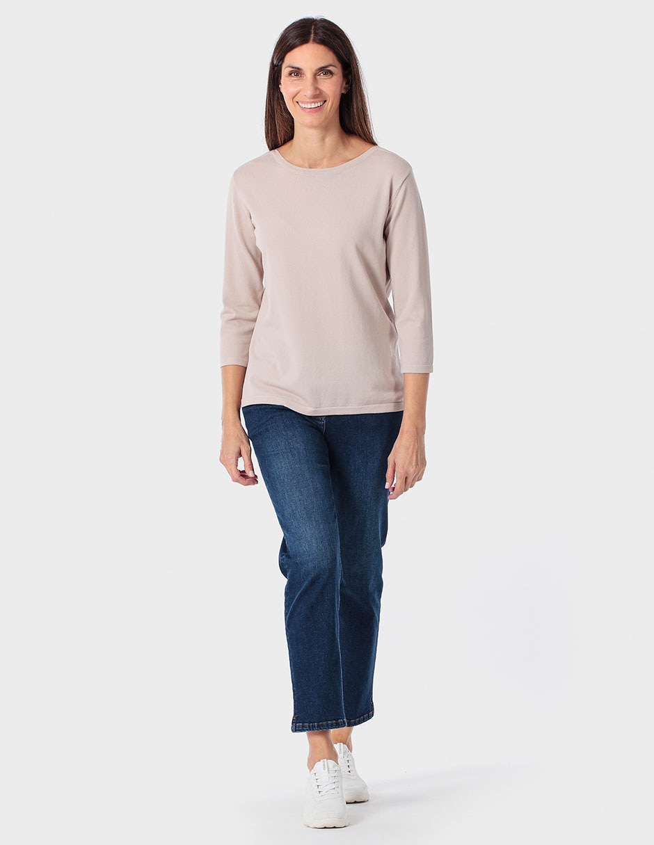 Suéter cuello redondo para mujer 2