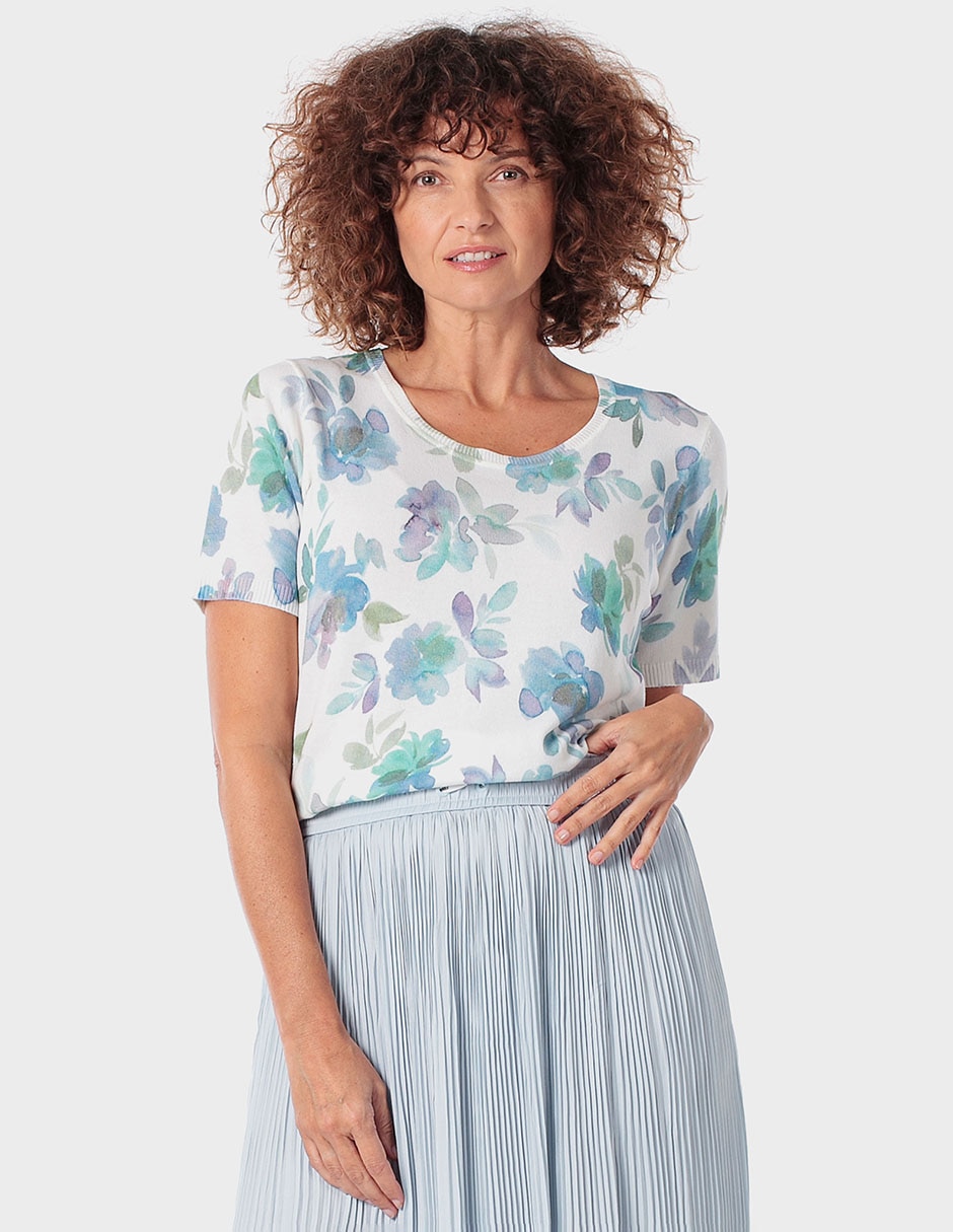 Suéter cuello redondo para mujer Suéter cuello redondo para mujer