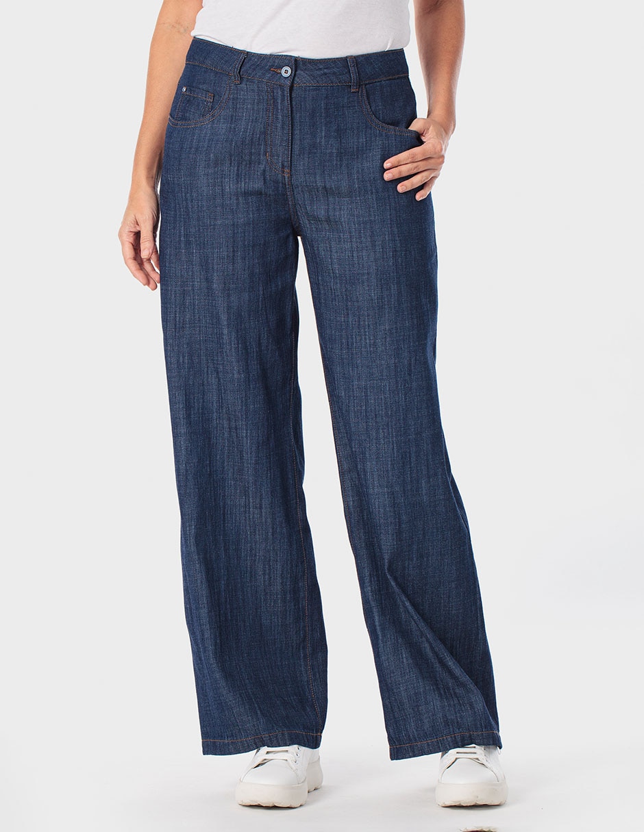 Pantalón coulotte amplio para mujer