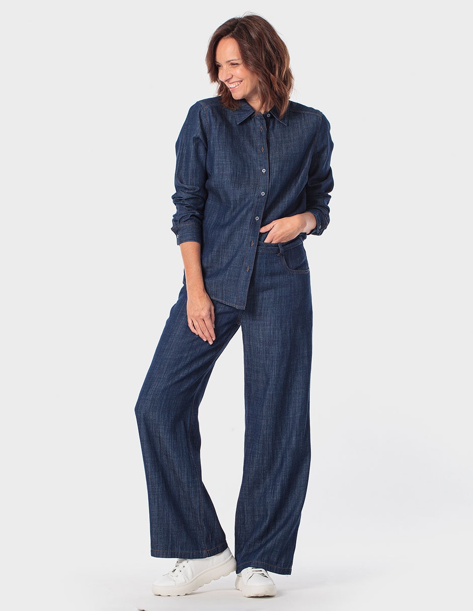 Pantalón coulotte amplio para mujer 3