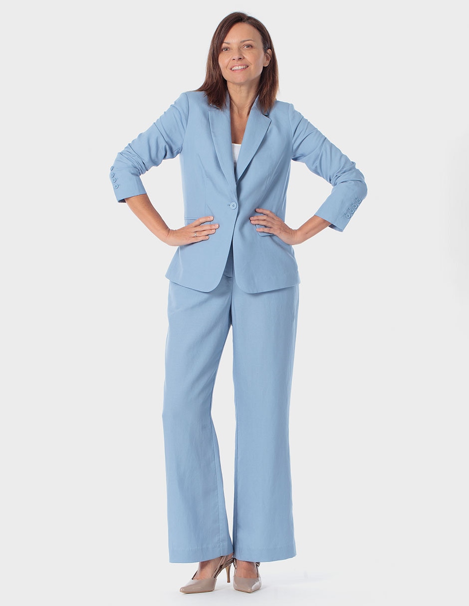 Pantalón de vestir acampanado para mujer 3