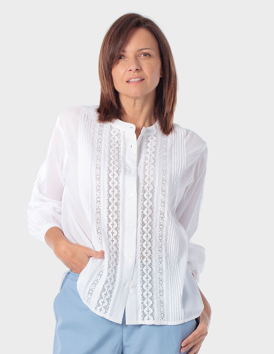 Blusa Punt Roma manga 3/4 para mujer