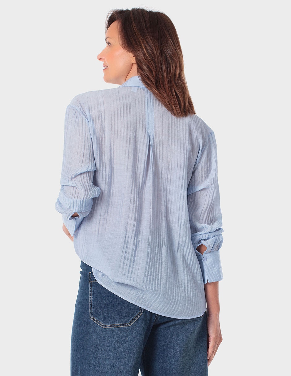Blusa Punt Roma manga larga para mujer