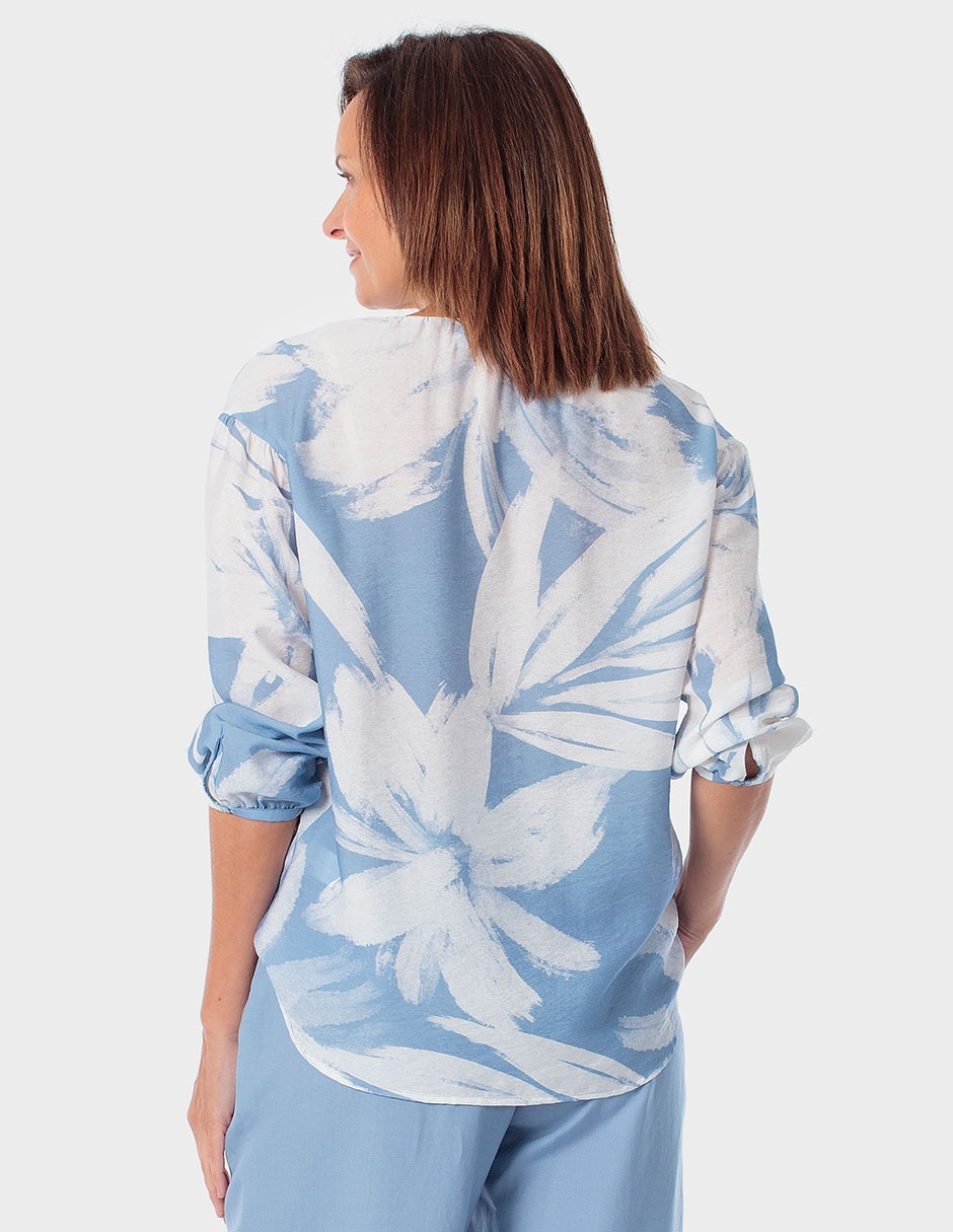 Blusa Punt Roma manga larga para mujer