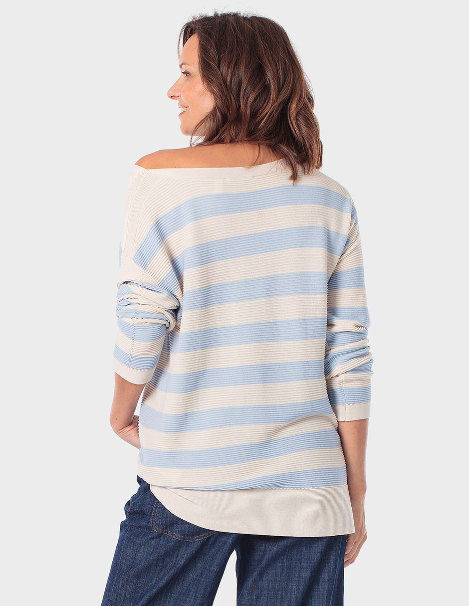 Suéter cuello asimétrico para mujer 2