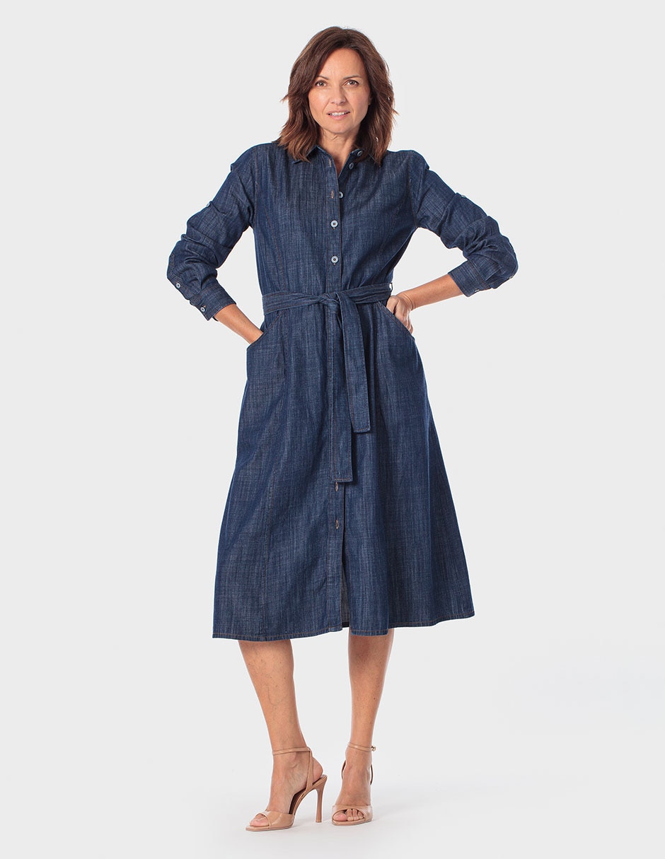 Vestido midi casual para mujer Vestido midi casual para mujer