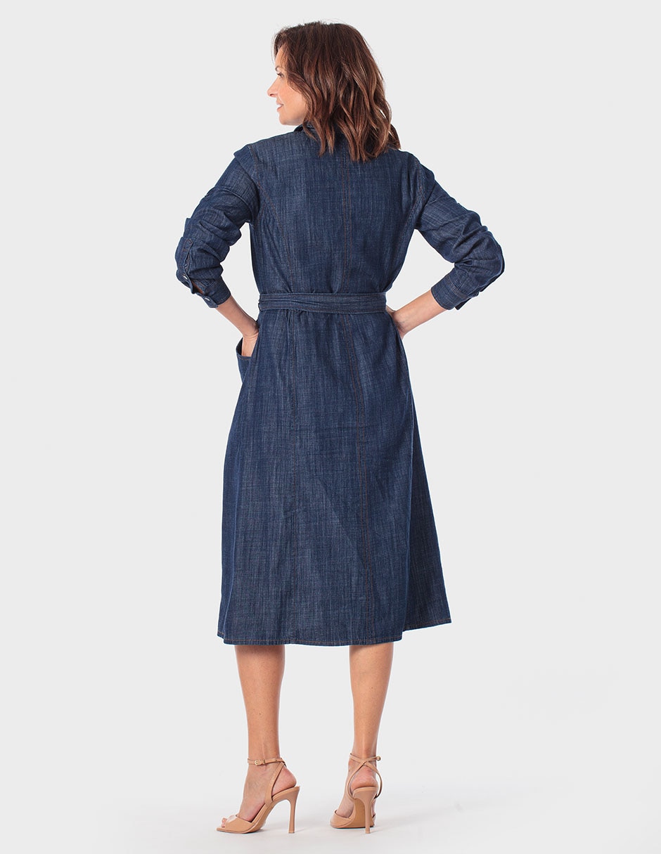 Vestido midi casual para mujer
