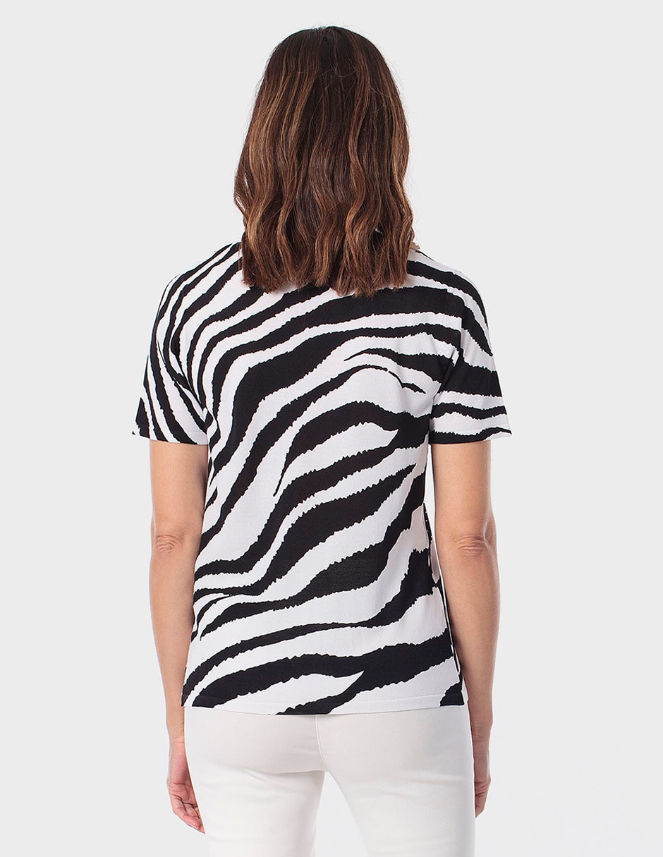 Playera manga corta cuello redondo para mujer 2