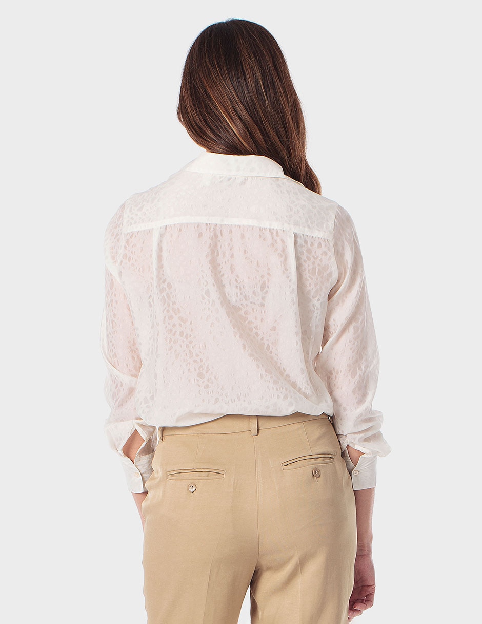 Blusa Punt Roma manga larga para mujer