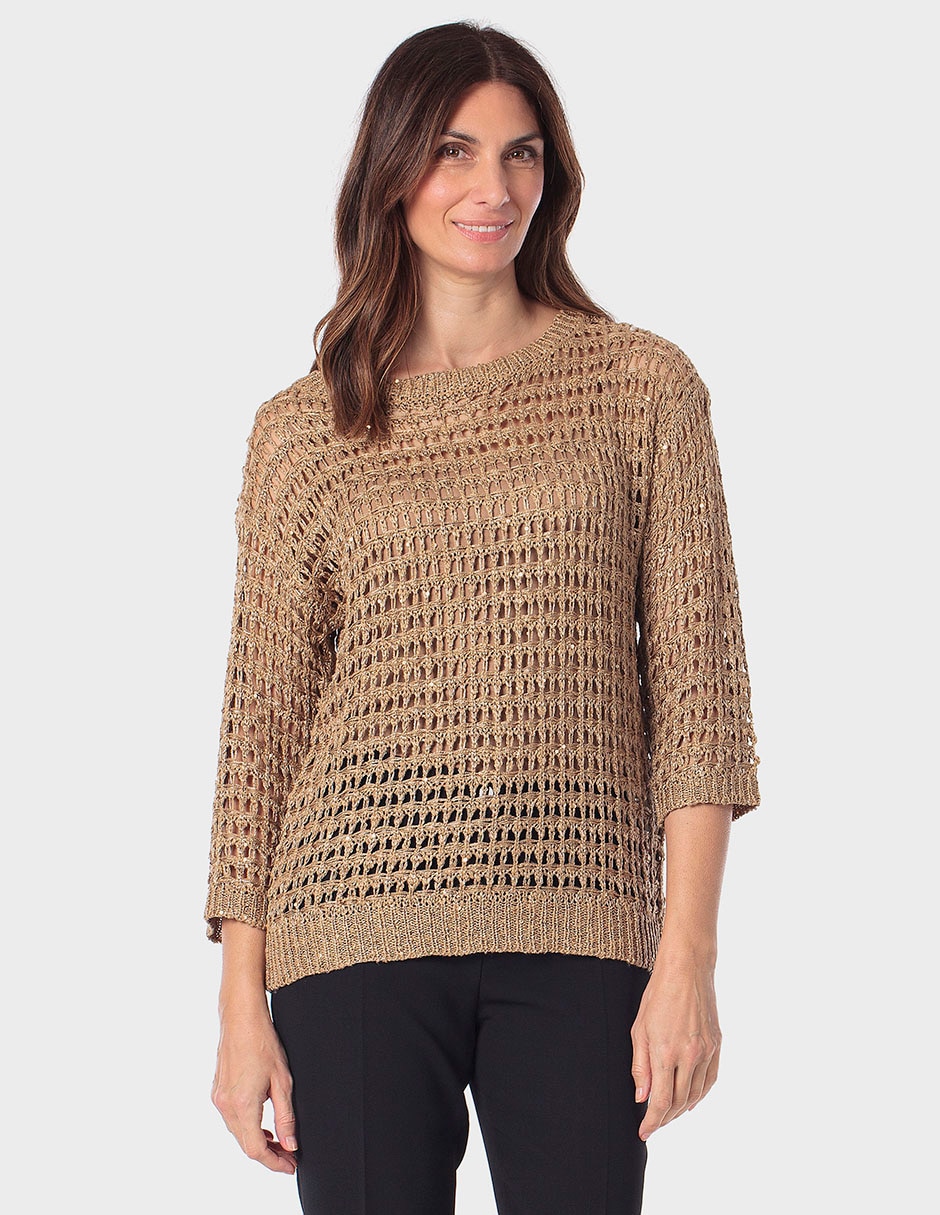 Blusa Punt Roma manga 3/4 para mujer