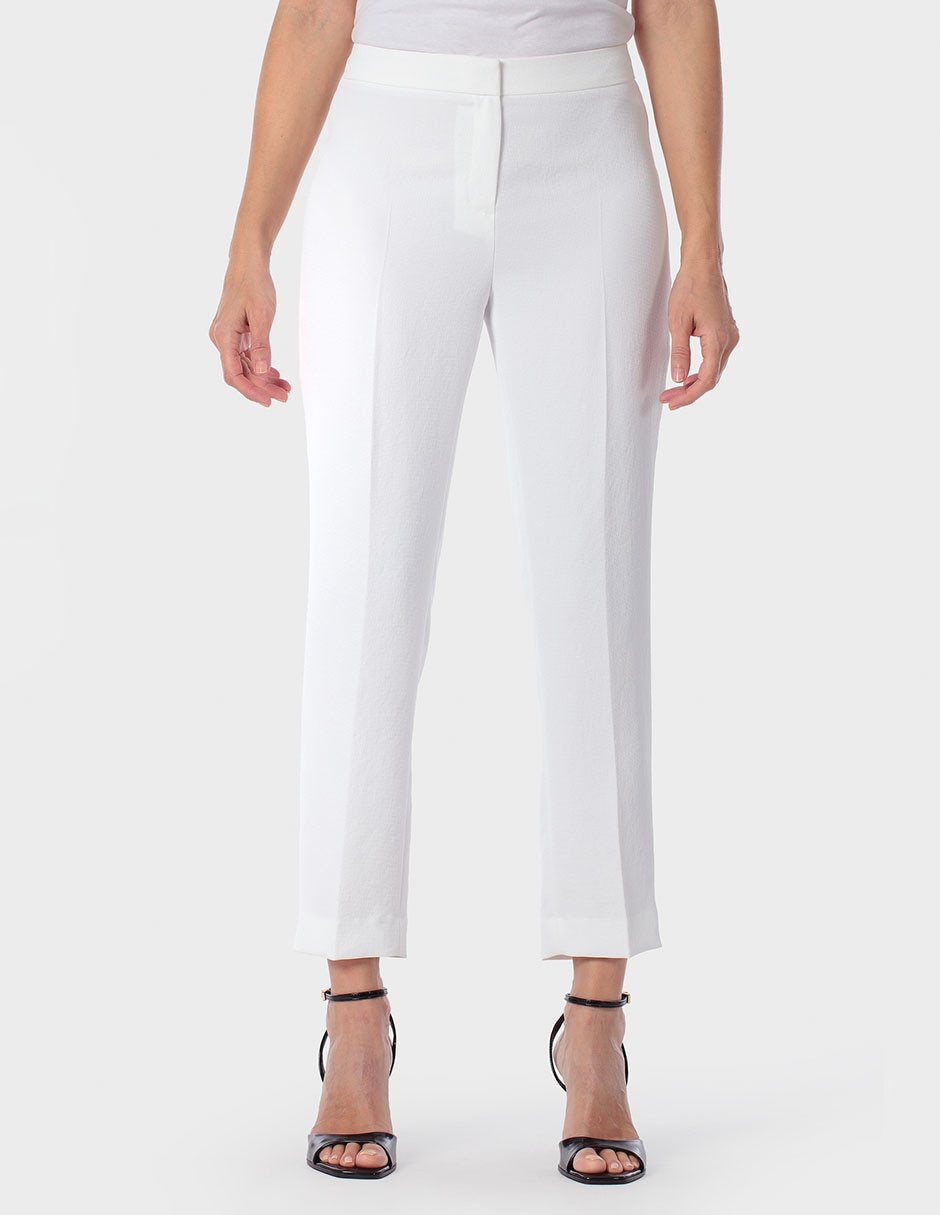 Pantalón capri recto para mujer Pantalón capri recto para mujer