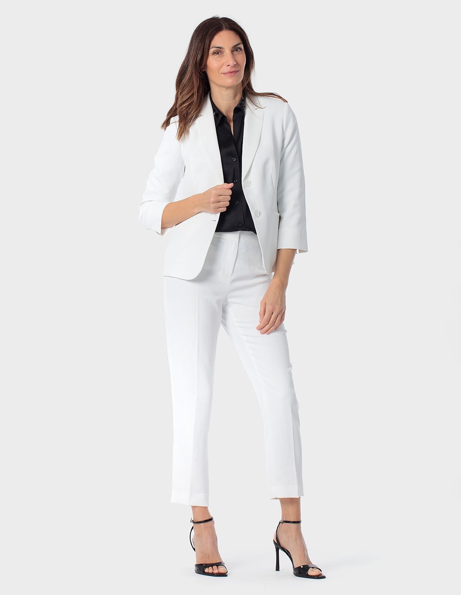 Pantalón capri recto para mujer