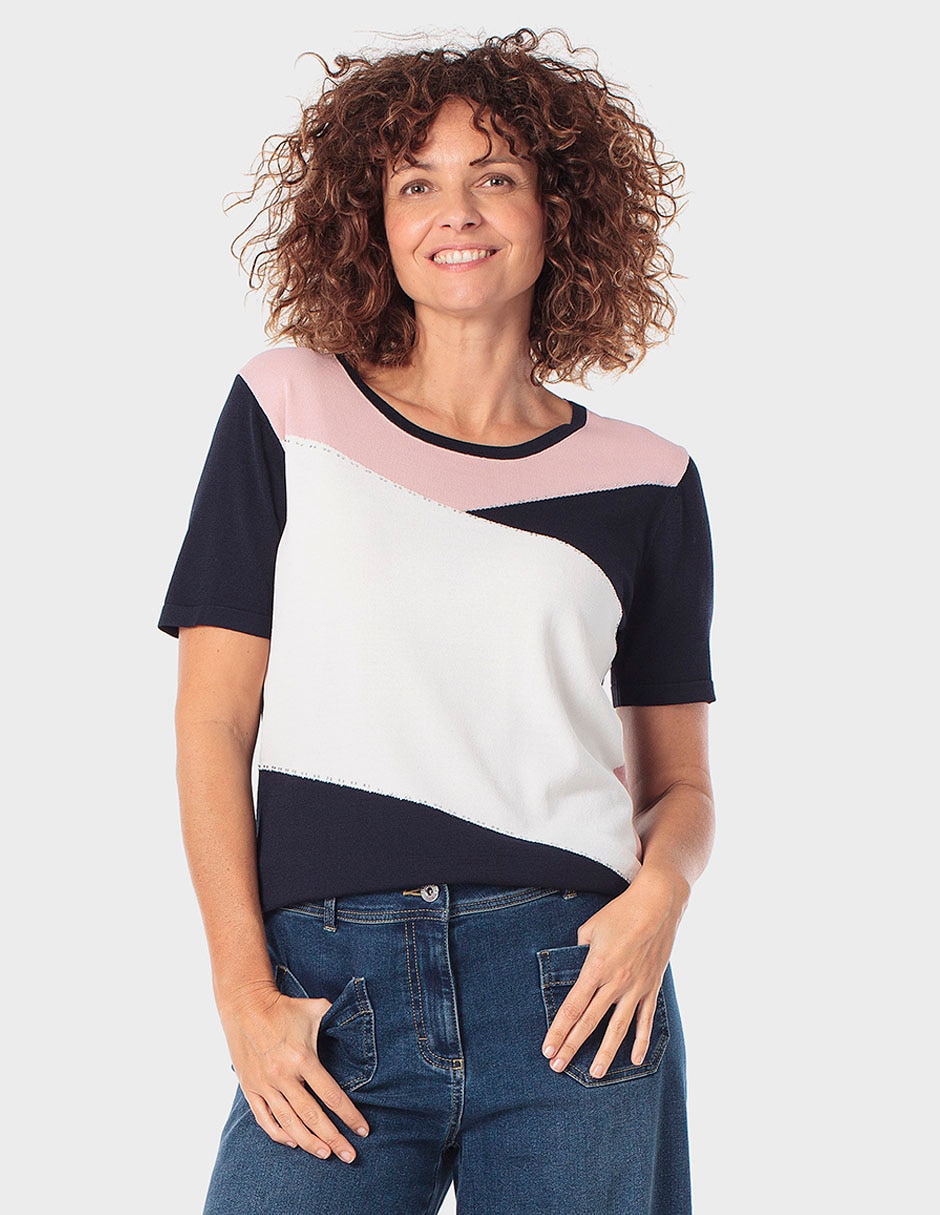 Suéter cuello redondo para mujer