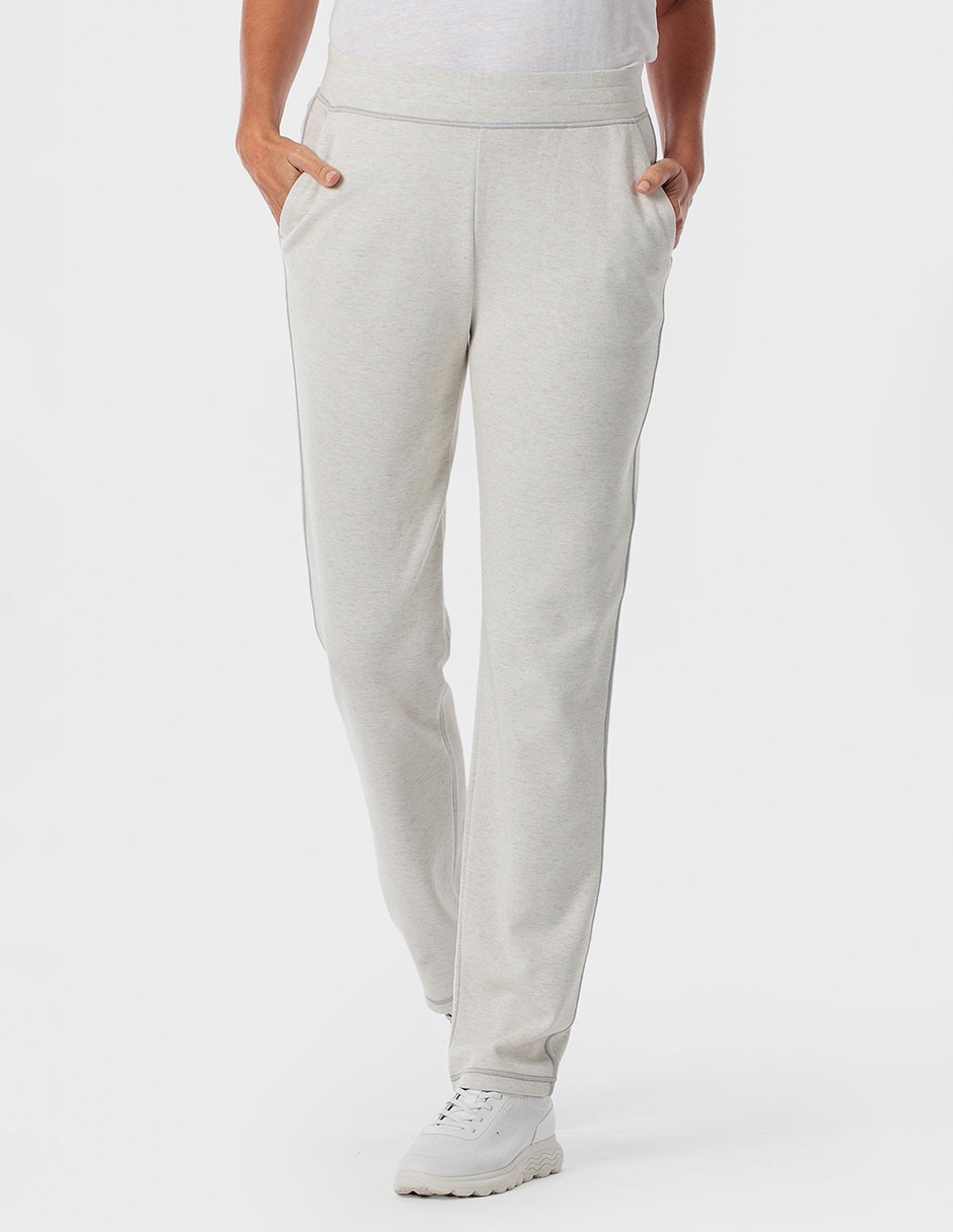 Pants regular con elástico para mujer 1