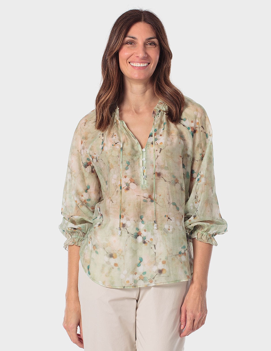 Blusa Punt Roma manga 3/4 para mujer