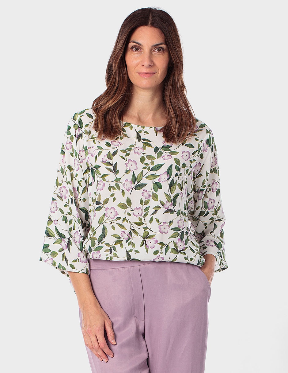 Blusa Punt Roma manga 3/4 para mujer