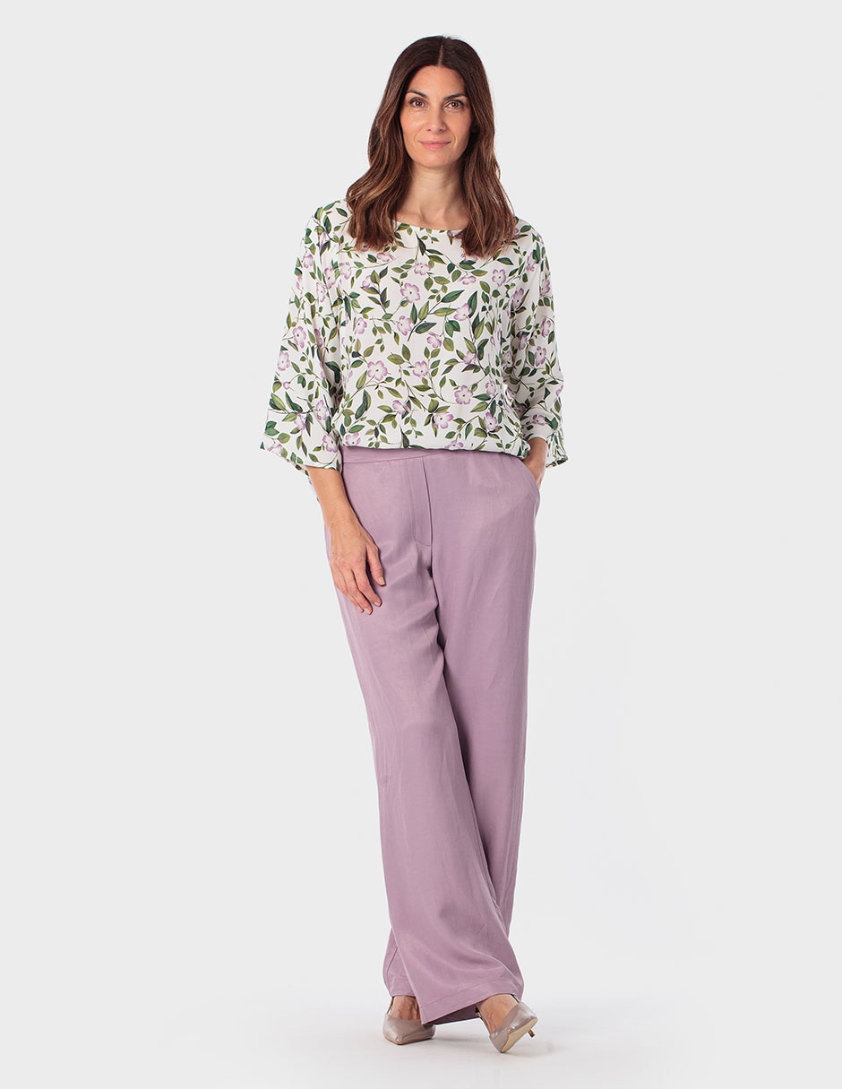 Blusa Punt Roma manga 3/4 para mujer